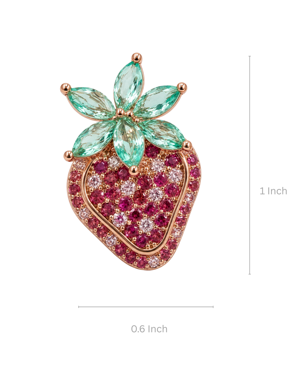 Berry Riot Stud Earrings - Rose Gold