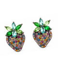 Berry Riot Stud Earrings - Silver