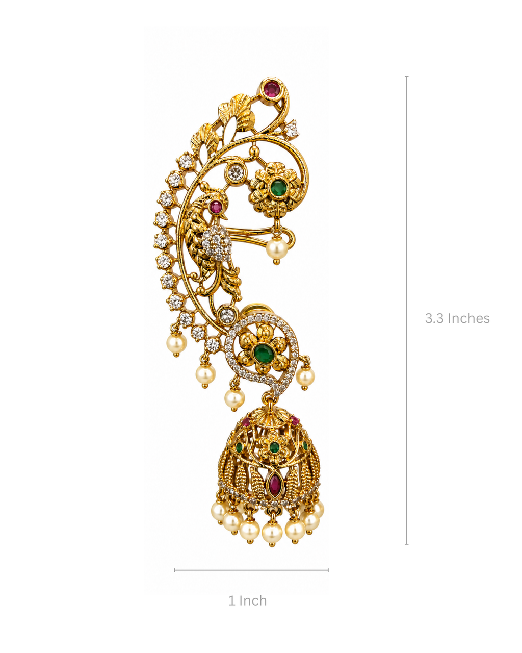 Sultana Rebel Cuff Jhumkas