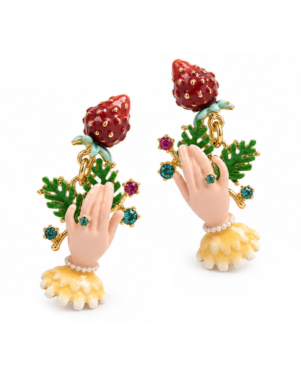 Dilruba Strawberry Bloom Earrings