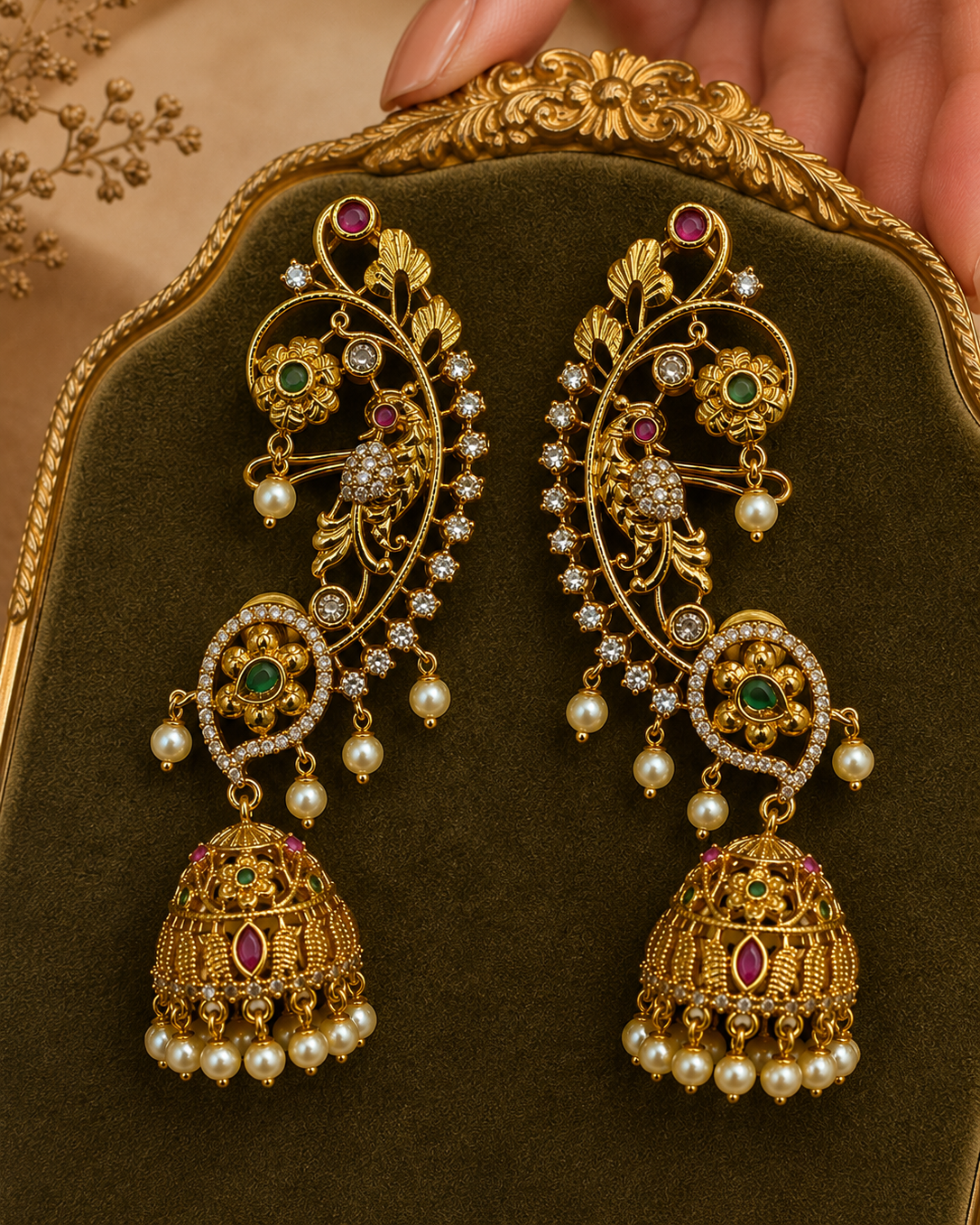 Sultana Rebel Cuff Jhumkas