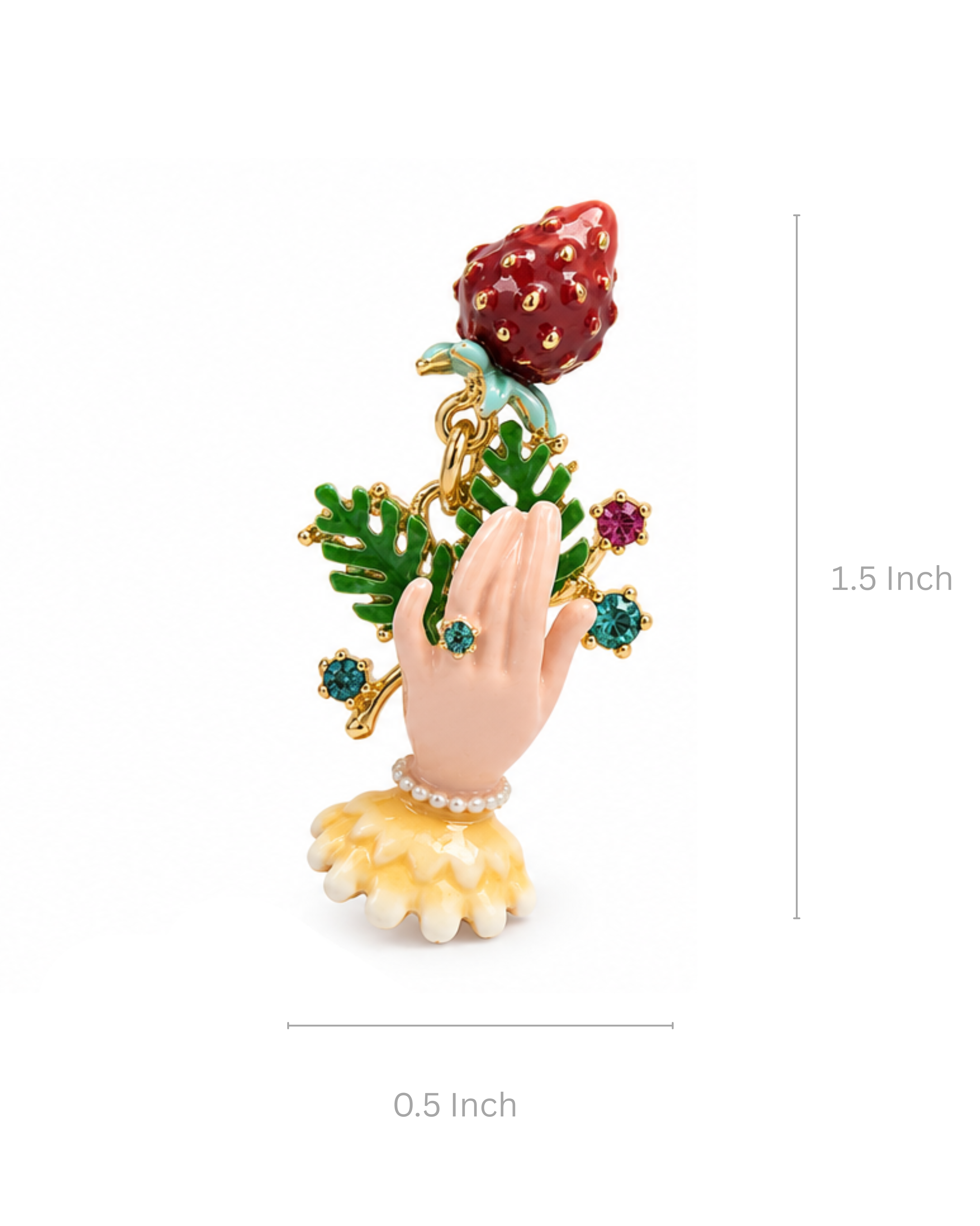 Dilruba Strawberry Bloom Earrings